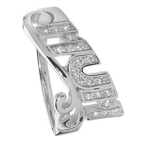 Mum Ring Gemstone Sterling Silver 925 Hallmarked Size M - T British Made
