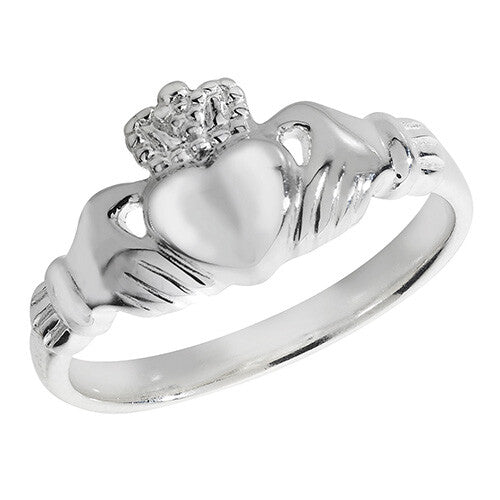 Sterling Silver Ring Claddagh 925 Hallmarked Size J - U British Made