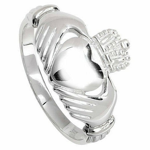 Sterling Silver Ring Claddagh 925 Hallmarked Size K - U British Made