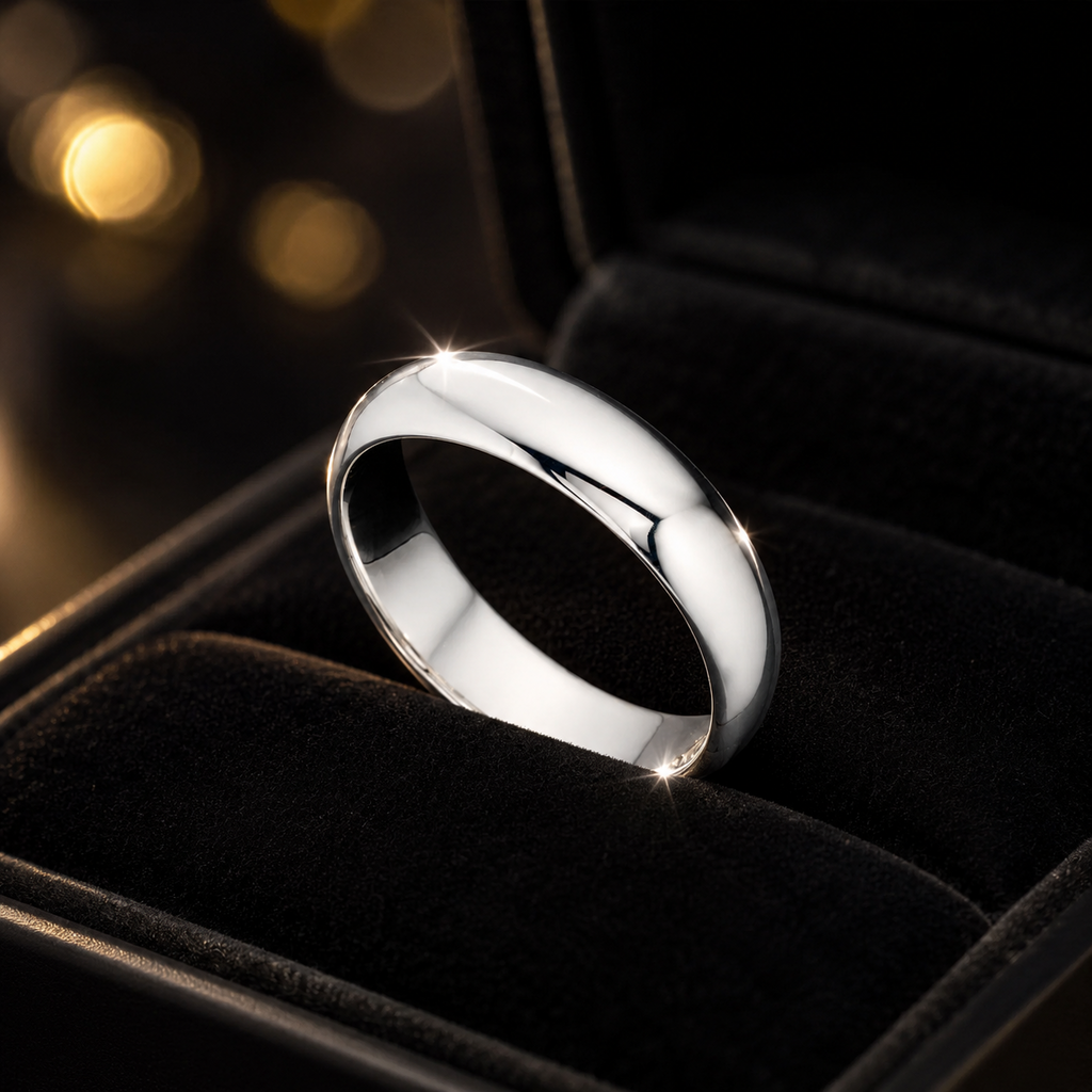 Sterling Silver Plain Band Ring 925 Hallmarked Size K - W British Made
