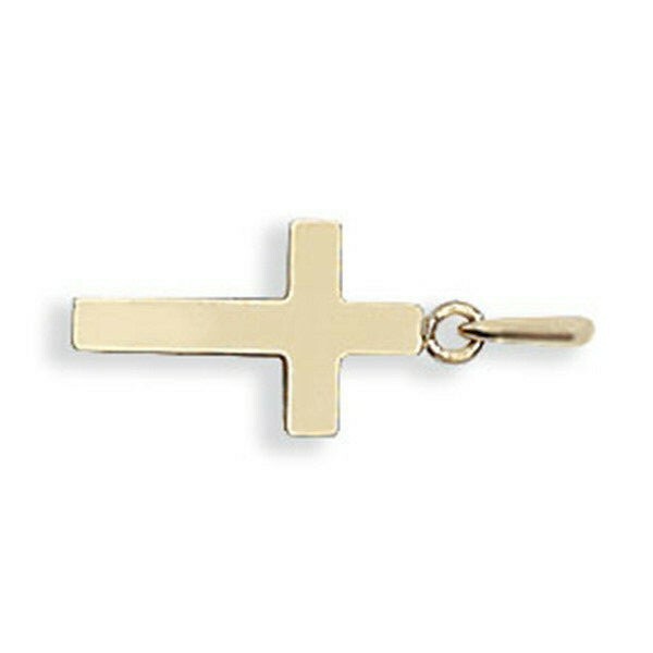 9ct Yellow Gold Cross Pendant Hallmarked British Made All Chain Lengths