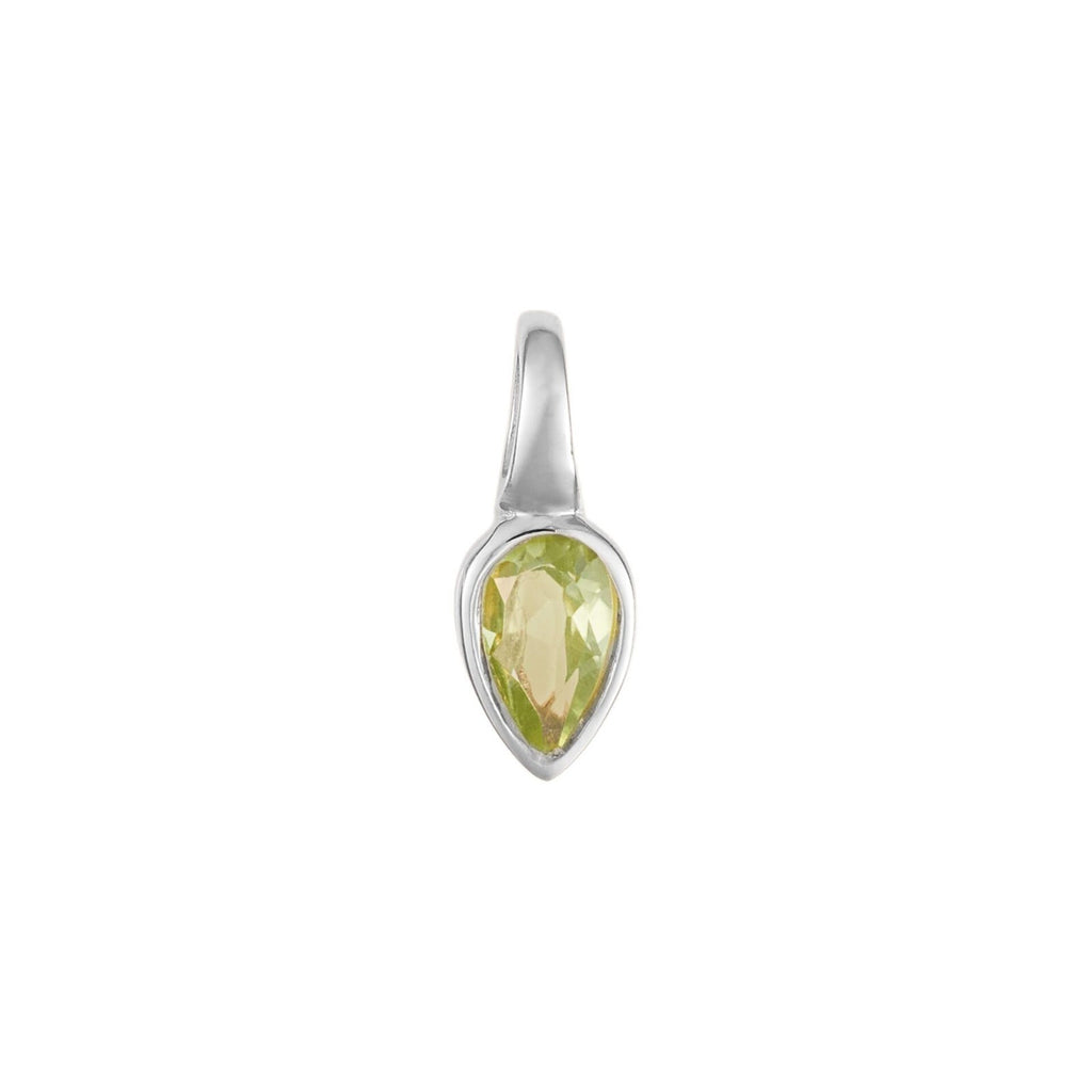 Semi Precious Birthstone Pendant Sterling Silver 925 Hallmarked All Months