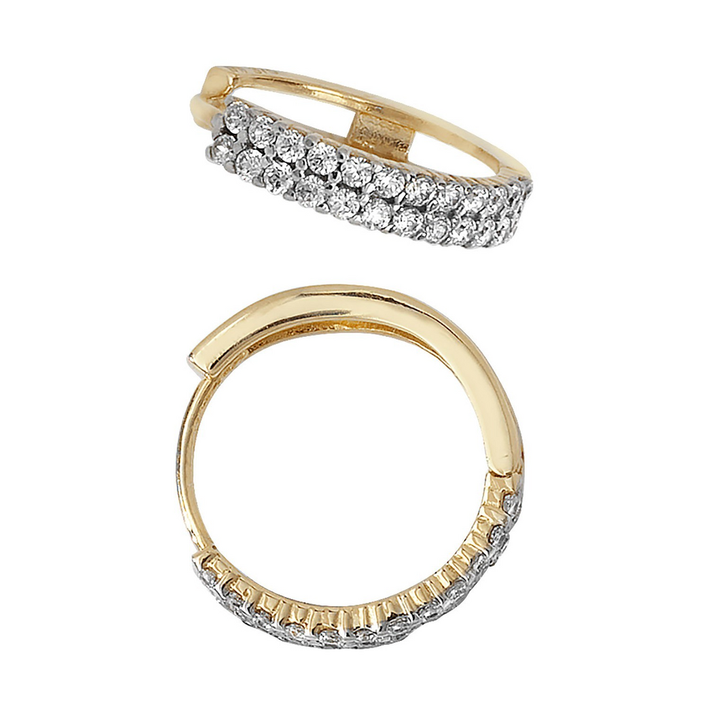 Mens Huggie Hoop Earring 9ct Yellow Gold Gents 375 Hallmarked Brand New Boxed