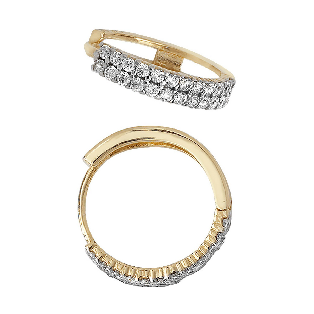 Mens Huggie Hoop Earring 9ct Yellow Gold Gents 375 Hallmarked Brand New Boxed