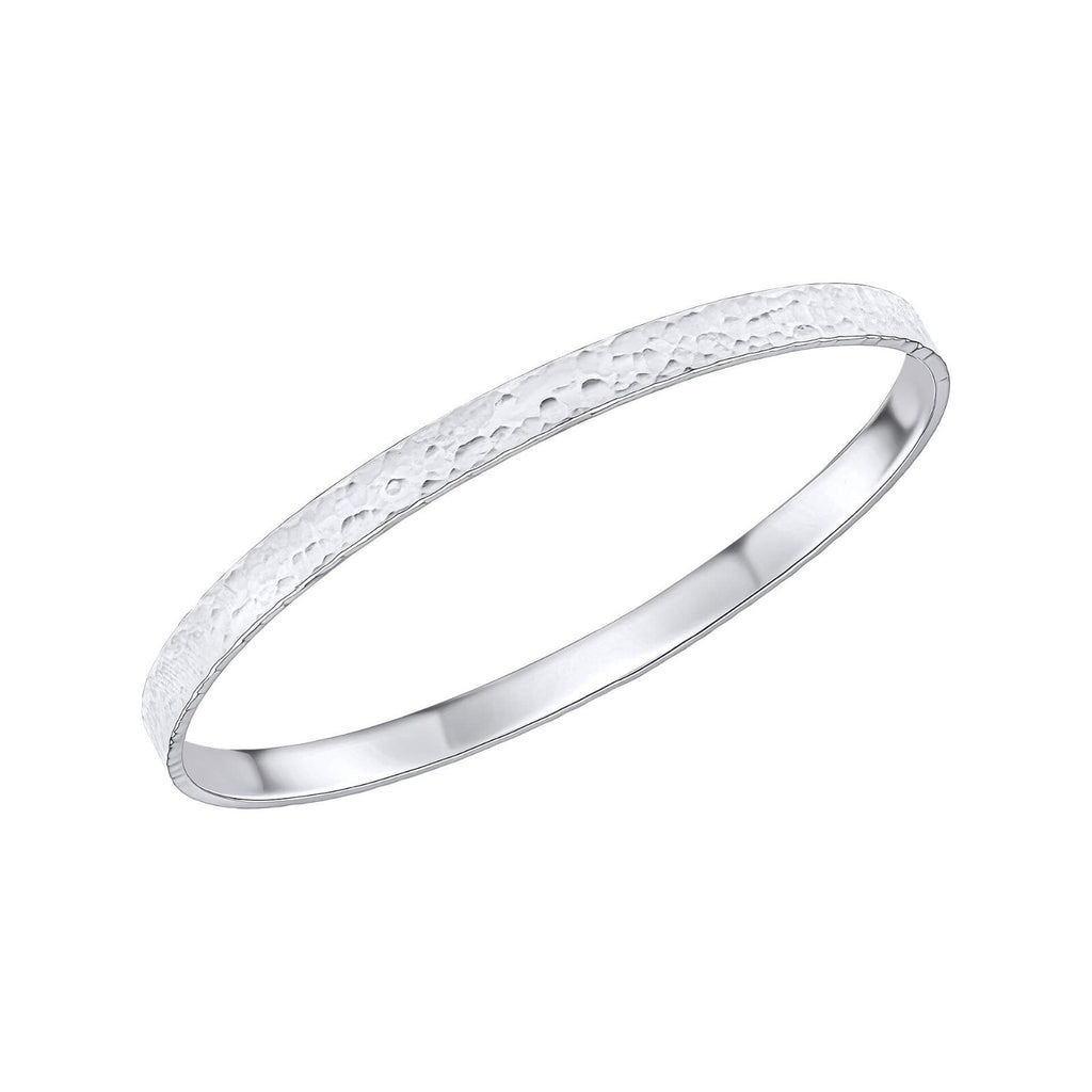 Textured Bangle Sterling Silver 925 Hallmarked British Made Brand New Boxed