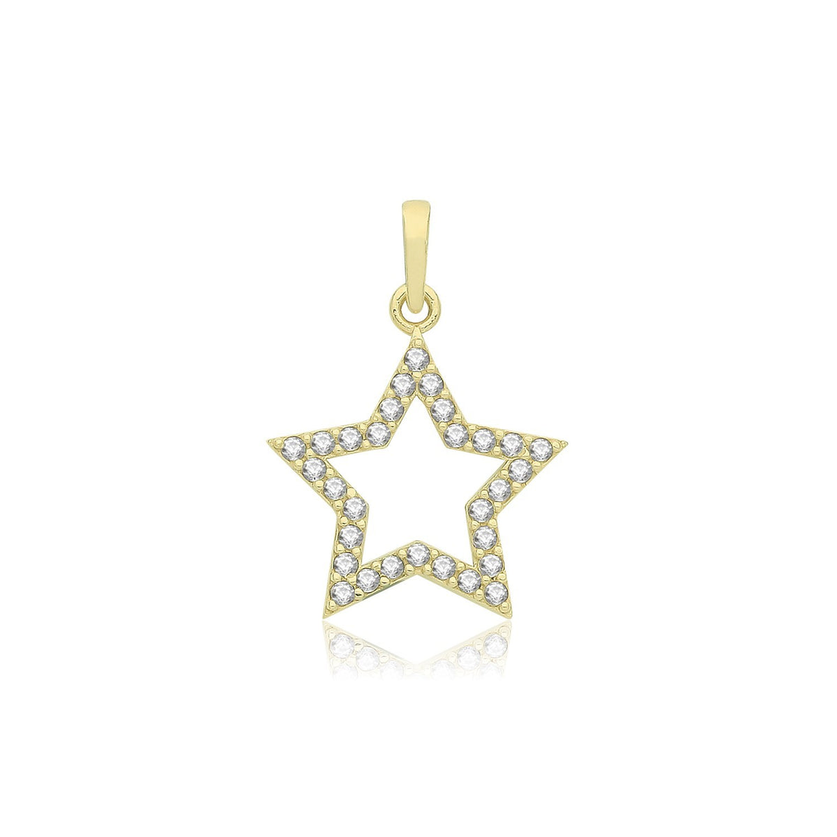 Star 9ct Yellow Gold Pendant 375 Hallmarked British Made All Chain Lengths