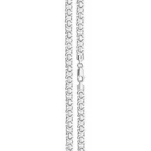 Sterling Silver Byzantine Bracelet British Made 925 Hallmarked 8" Weight 13.2g