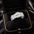 Sterling Silver Gents Buckle Ring 925 Hallmarked Size O- Z British Made