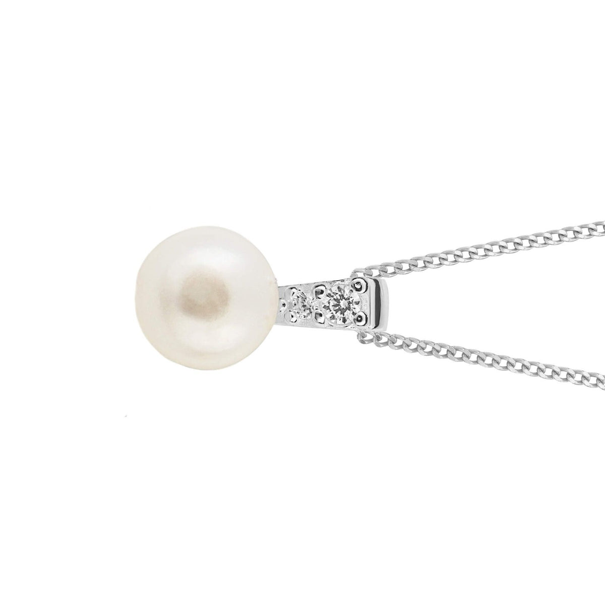 Sterling Silver Pearl Pendant 925 Hallmarked British Made All Chain Lengths