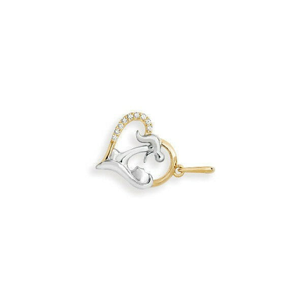 Yellow Gold Mother Baby Heart Pendant Hallmarked British Made All Chain Lengths