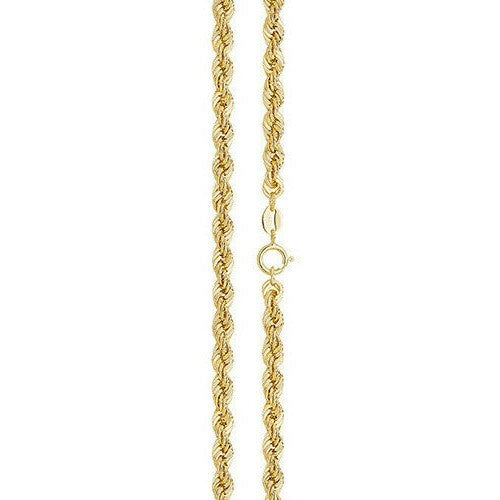 Yellow Gold Rope Chain British Made Fully Hallmarked 20" Weight 6.5g