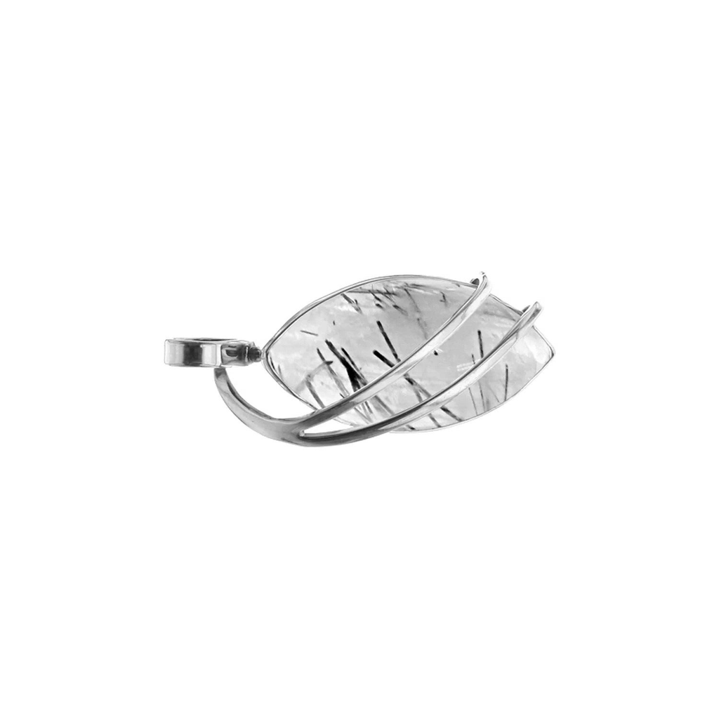 Marquise Wave Quartz Pendant Sterling Silver 925 Hallmarked All Chain Lengths
