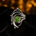 Mohave Statement Ring Sterling Silver 925 Hallmarked British Made Size K - T