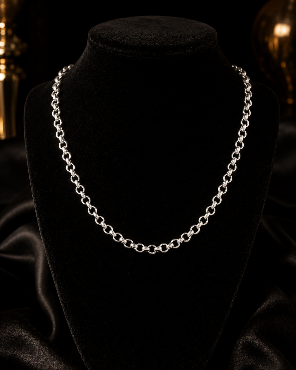 Gents Heavy Cable Chain Solid Sterling Silver 925 Hallmarked British Made