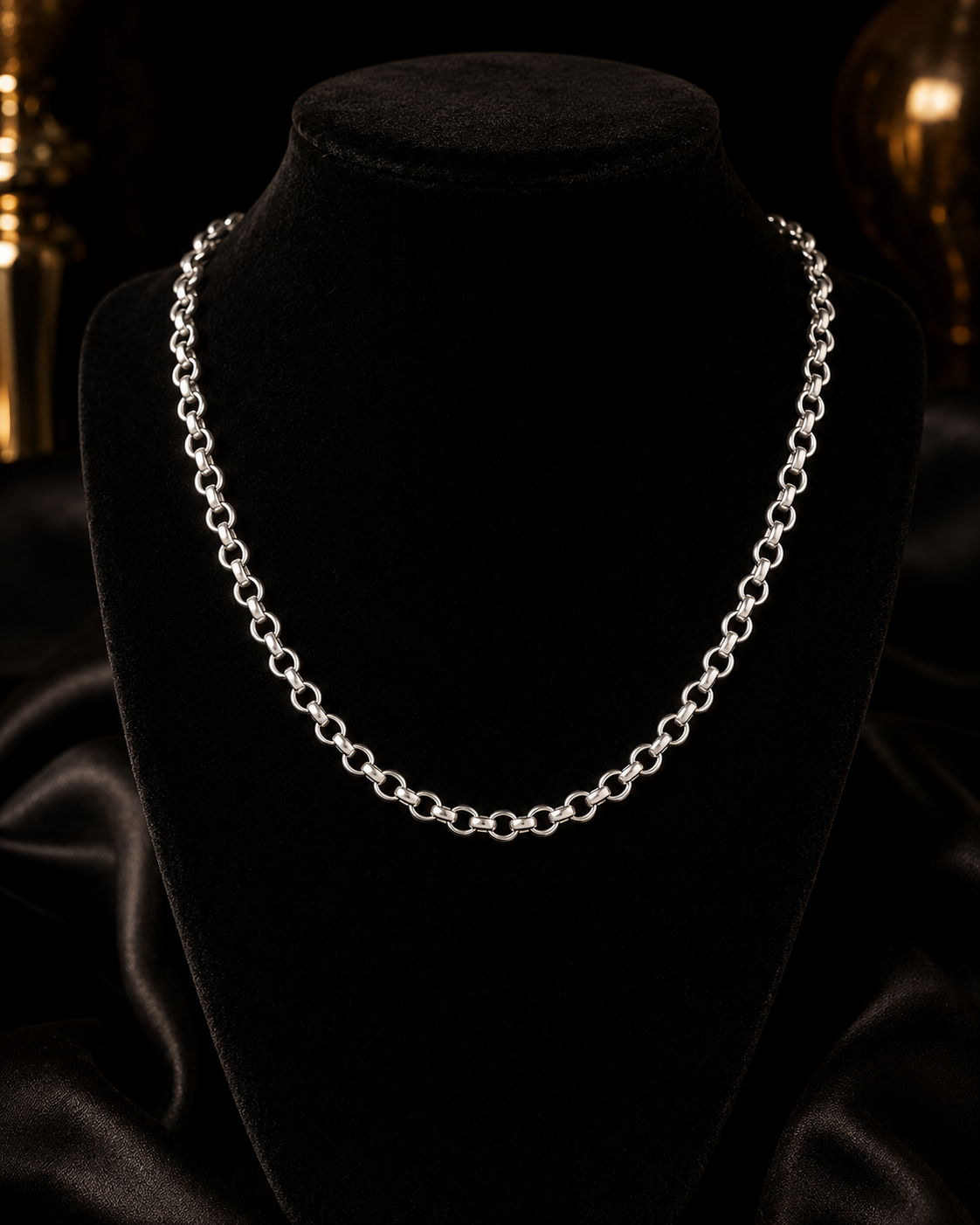 Gents Heavy Cable Chain Solid Sterling Silver 925 Hallmarked British Made