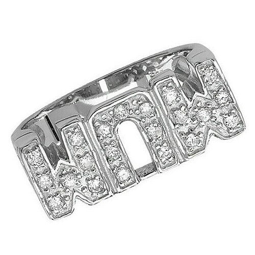 Mum Ring Gemstone Sterling Silver 925 Hallmarked Size L - Z British Made