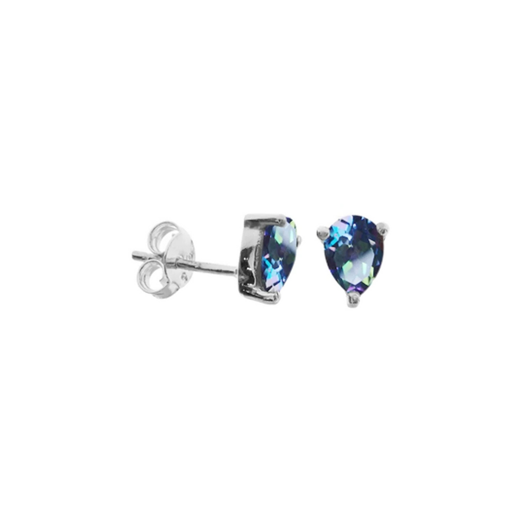 Natural Topaz Teardrop Earrings Sterling Silver 925 Hallmark Brand New Boxed