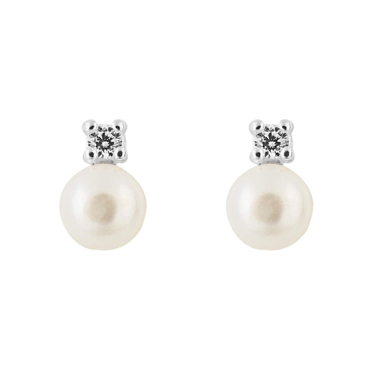 Natural Pearl Earrings Sterling Silver 925 Hallmarked Brand New Boxed