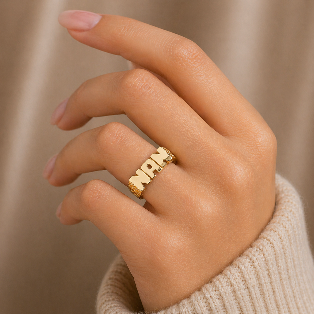 Nan Ring 9ct Yellow Gold 375 Hallmarked Sizes J - S British Made