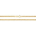 Yellow Gold Rope Chain British Made Fully Hallmarked 20" Weight 3.2g