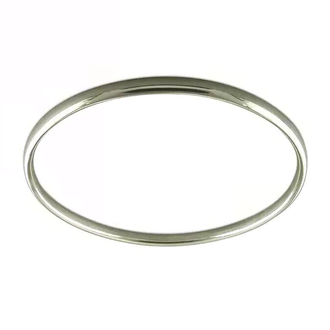 Plain Hollow Slave Bangle Sterling Silver 925 Hallmarked British Made Brand New