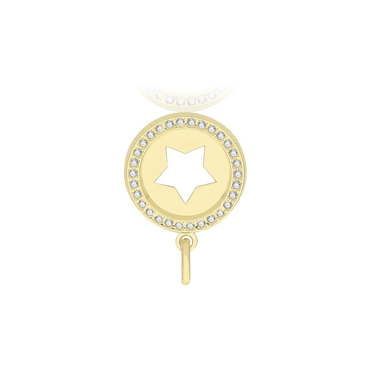 Round Star 9ct Yellow Gold Pendant 375 Hallmarked British Made All Chain Lengths