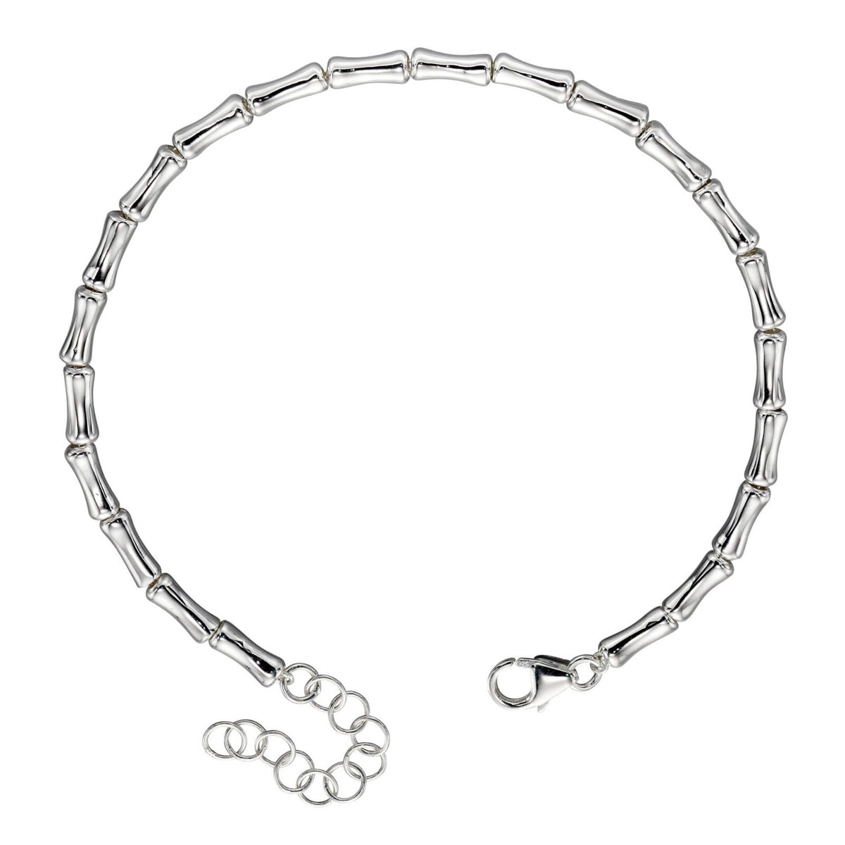 Bamboo Tennis Bracelet Sterling Silver 925 Hallmarked Brand New Boxed
