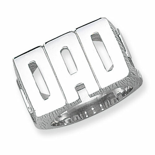 Dad Ring Sterling Silver 925 Hallmarked Sizes British Made Q - Z