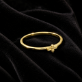 Bee Ring 14ct Yellow Gold Plated Hallmarked British Made Size L - S
