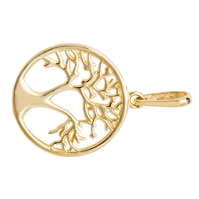 Yellow Gold Tree Of Life Pendant 9ct Hallmarked British Made All Chain Lengths