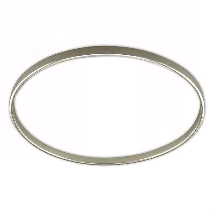 Plain Solid Slave Bangle Sterling Silver 925 Hallmarked British Made Brand New