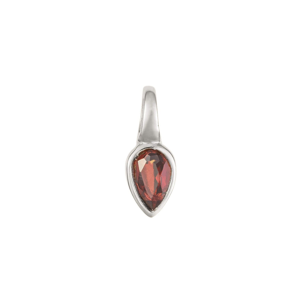 Semi Precious Birthstone Pendant Sterling Silver 925 Hallmarked All Months