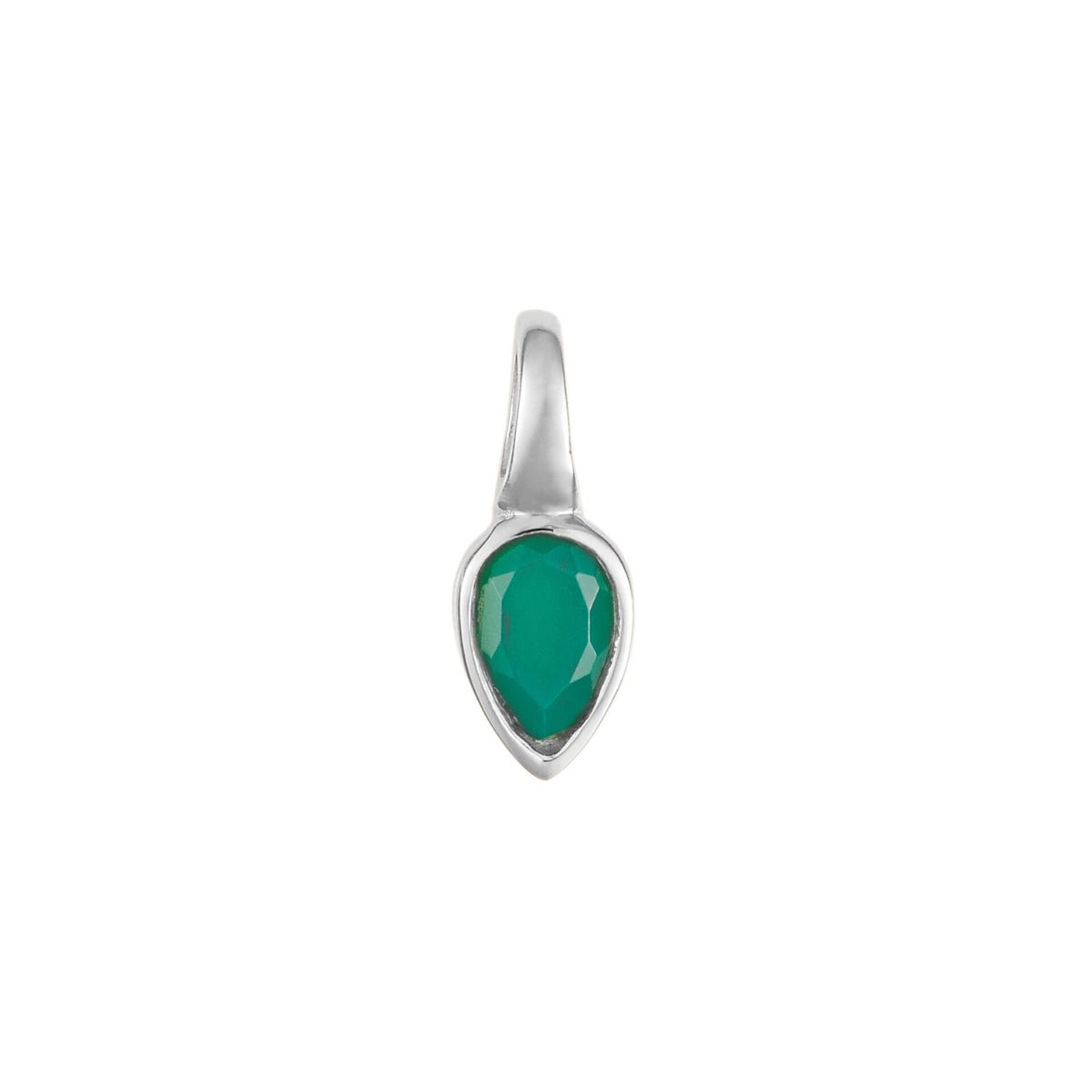 Semi Precious Birthstone Pendant Sterling Silver 925 Hallmarked All Months
