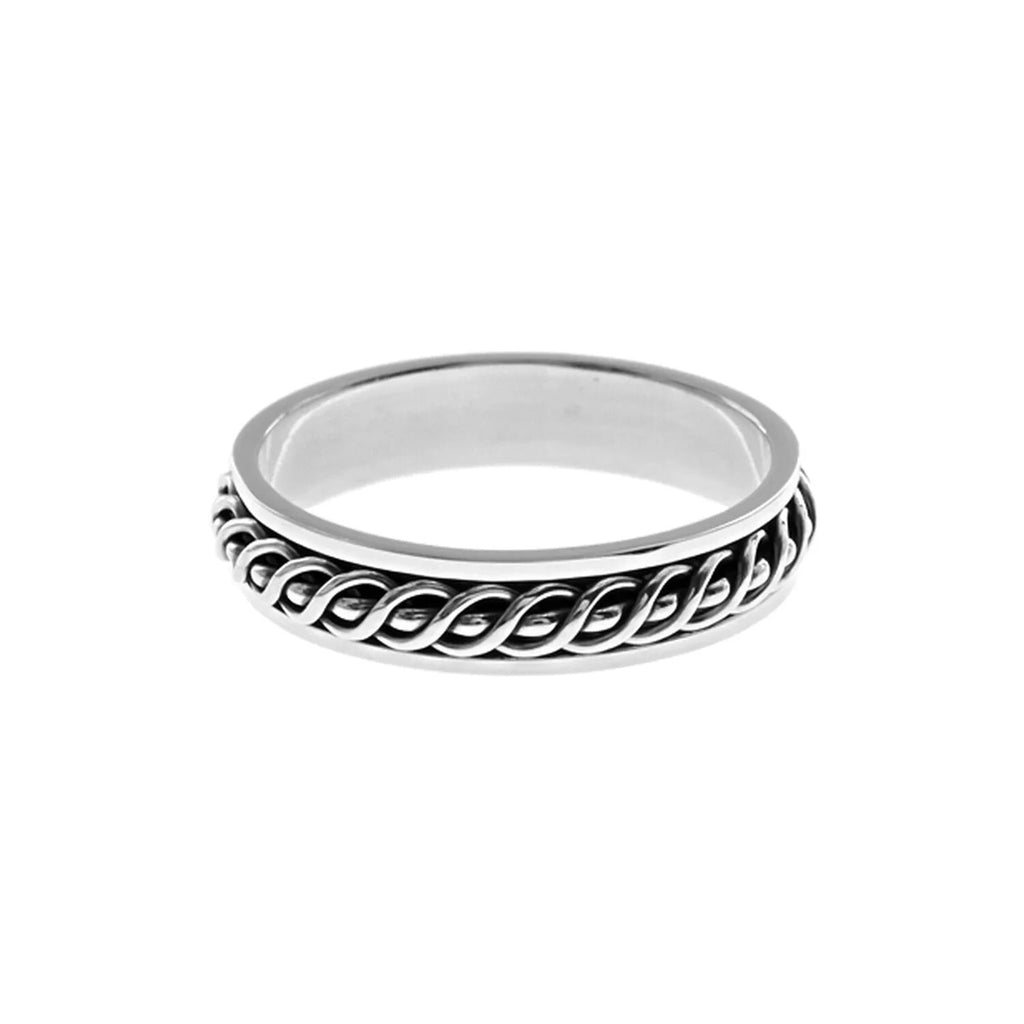 Vinal Spinner Ring Sterling Silver 925 Hallmarked British Made Size J - T