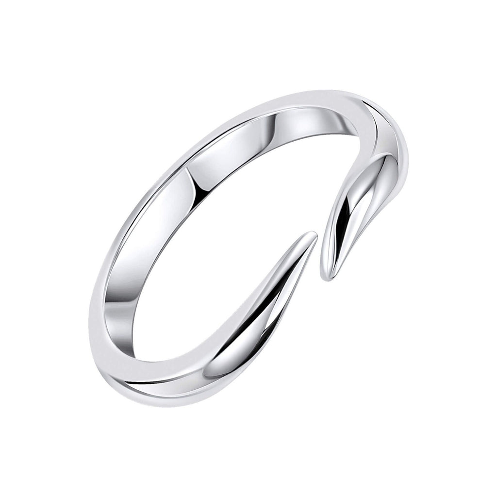 Ladies Ribbon Twist Ring 925 Hallmarked British Made Sizes K - S