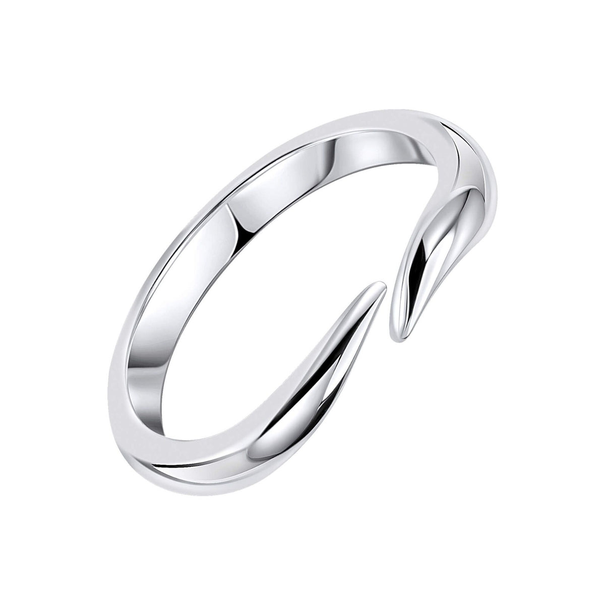 Ladies Ribbon Twist Ring 925 Hallmarked British Made Sizes K - S
