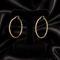 9ct Yellow Gold Hoop Earrings 375 Hallmarked 8mm - 50mm Diameter British Made