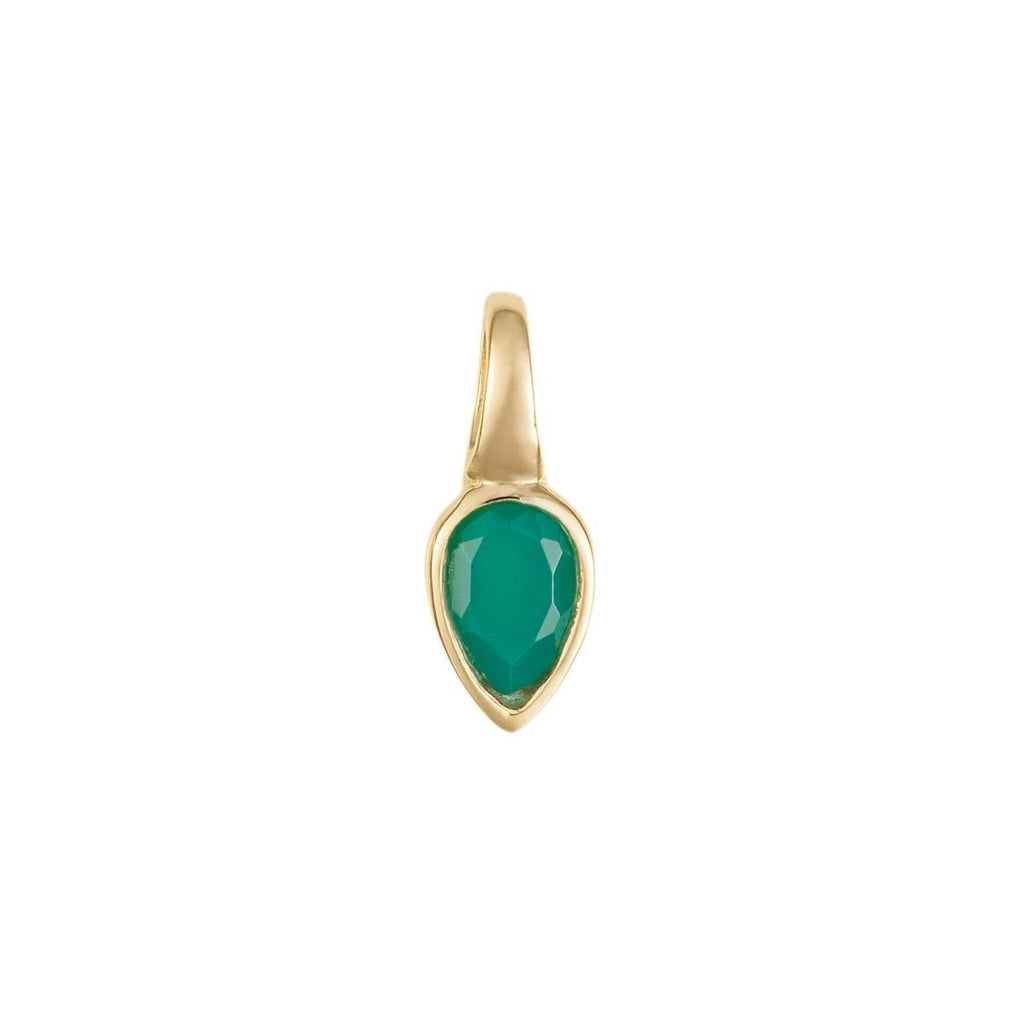 Semi Precious Birthstone Pendant 9ct Yellow Gold Plated Hallmarked All Months