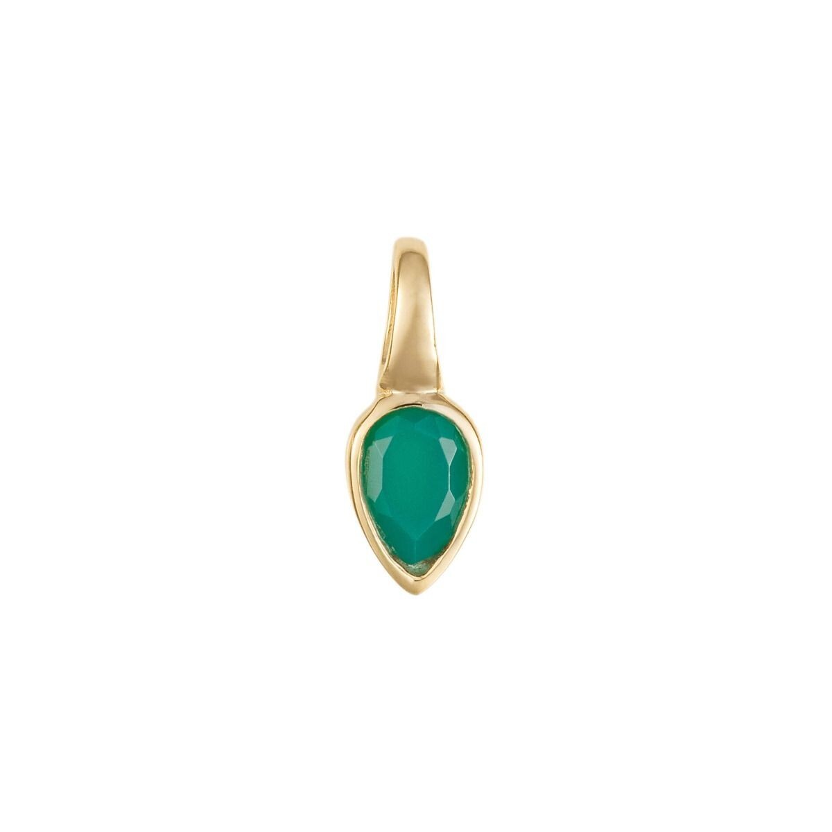 Semi Precious Birthstone Pendant 9ct Yellow Gold Plated Hallmarked All Months