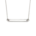 Engravable Bar Pendant Sterling Silver 925 Hallmarked All Chain Lengths