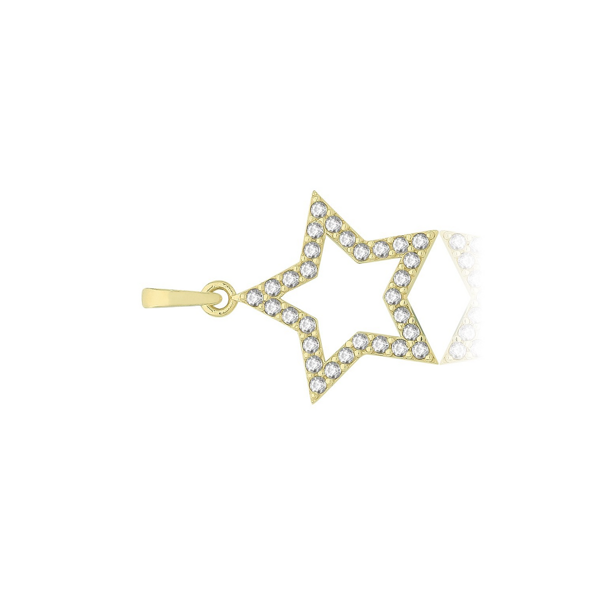 Star 9ct Yellow Gold Pendant 375 Hallmarked British Made All Chain Lengths