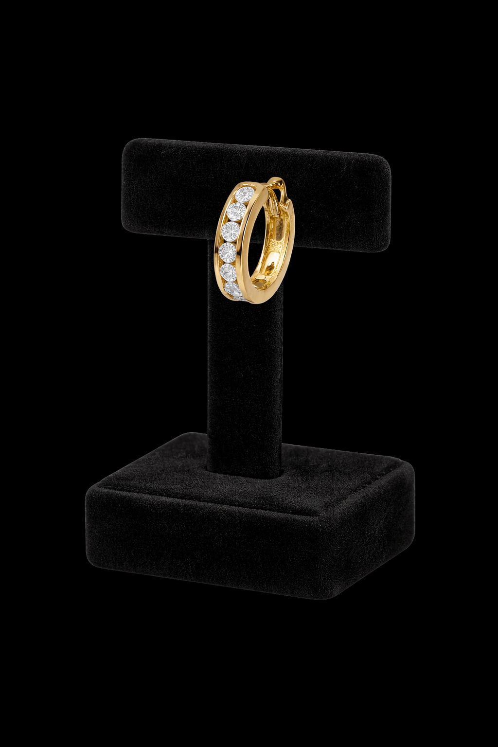 Mens Huggie Hoop Earring 9ct Yellow Gold Gents 375 Hallmarked Brand New Boxed