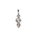 Mixed Shape Dalmatian Pendant Sterling Silver 925 Hallmarked  All Chain Lengths