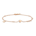 Flush 8 Natural Diamond 18ct Rose Gold Bracelet 375 Hallmarked British Made
