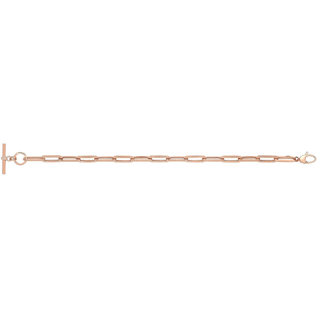 T Bar Necklace and Bracelet Set 9ct Rose Gold 375 Hallmarked British Made