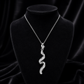 Natural Diamond Twist Pendant 9ct White Gold 375 Hallmarked British Made
