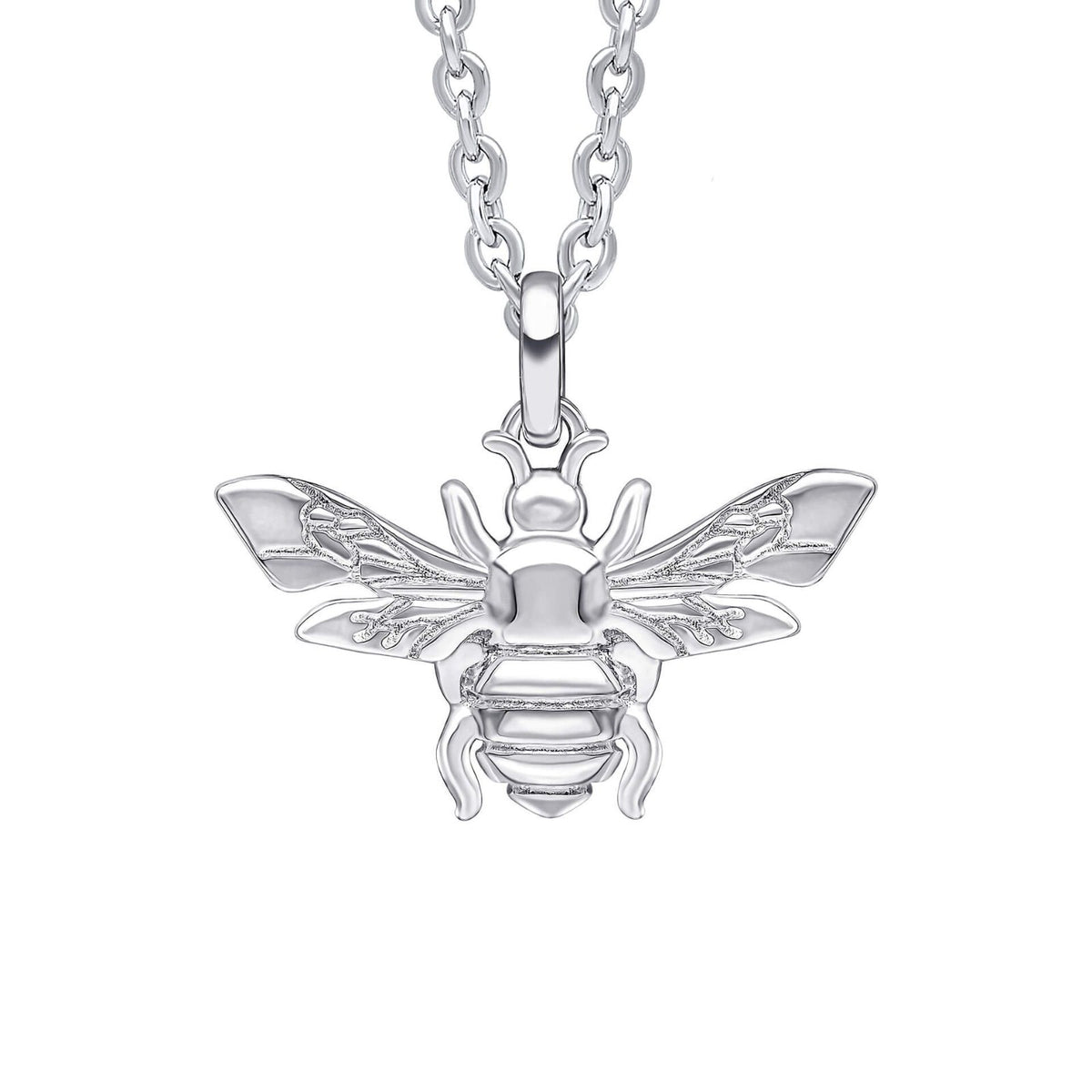 Bumble Bee Pendant Sterling Silver Hallmarked British Made All Chain Lengths