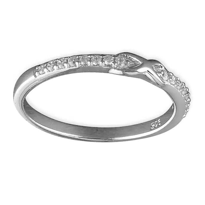 Infinity Eternity Ring Sterling Silver 925 Hallmarked British Made Size M - R
