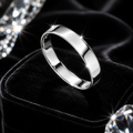 Sterling Silver Square Cut Band Ring 925 Hallmarked Size K - V British Made