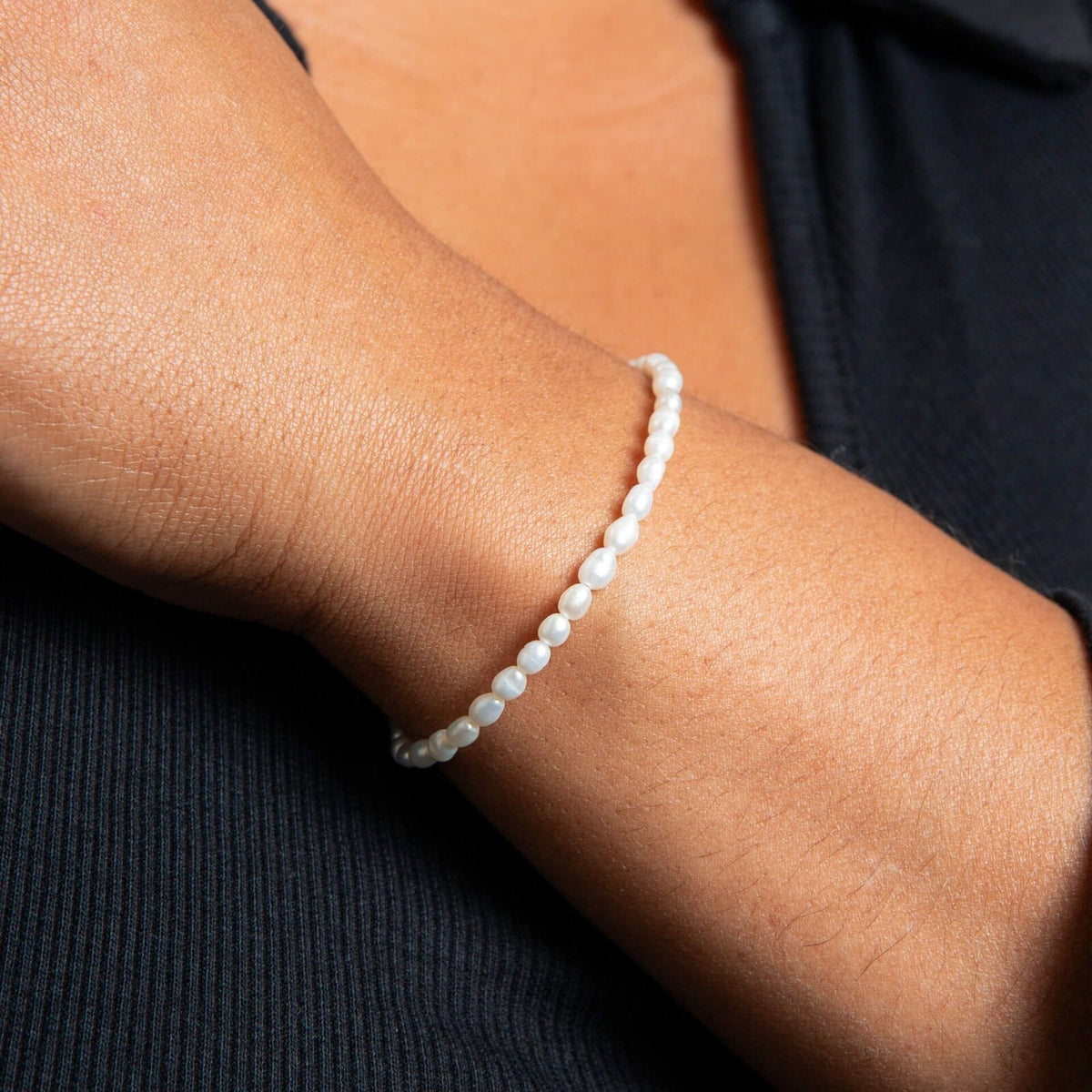 Rice Pearl Bracelet Sterling Silver 925 Hallmarked British Made Brand New Boxed
